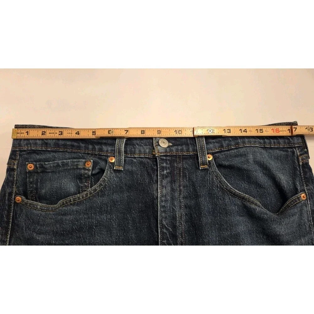 Levi’s 505 Men’s Jeans 34x32 Straight Leg Dark Wash Classic Fit Denim